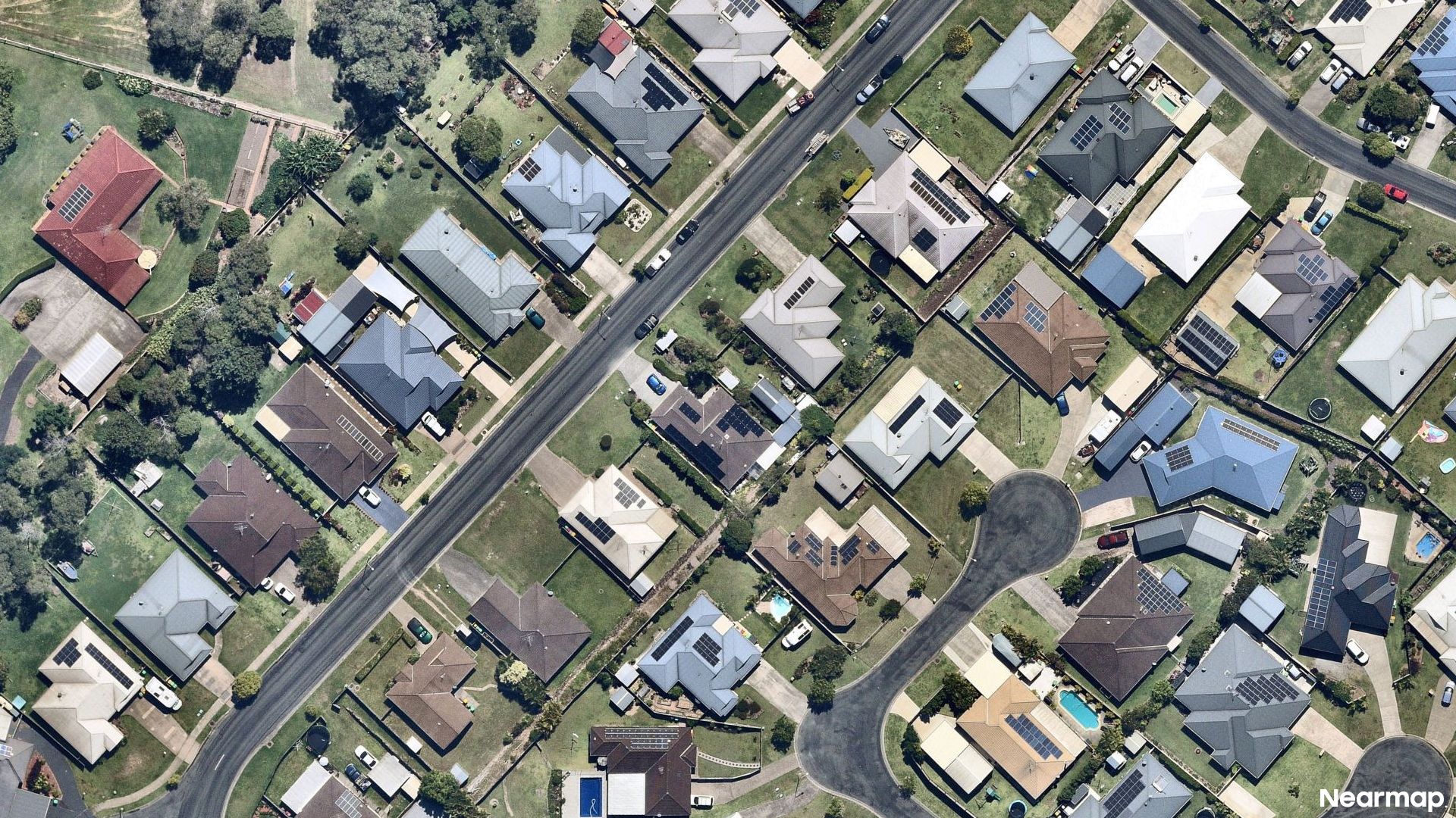 Vertical aerial view