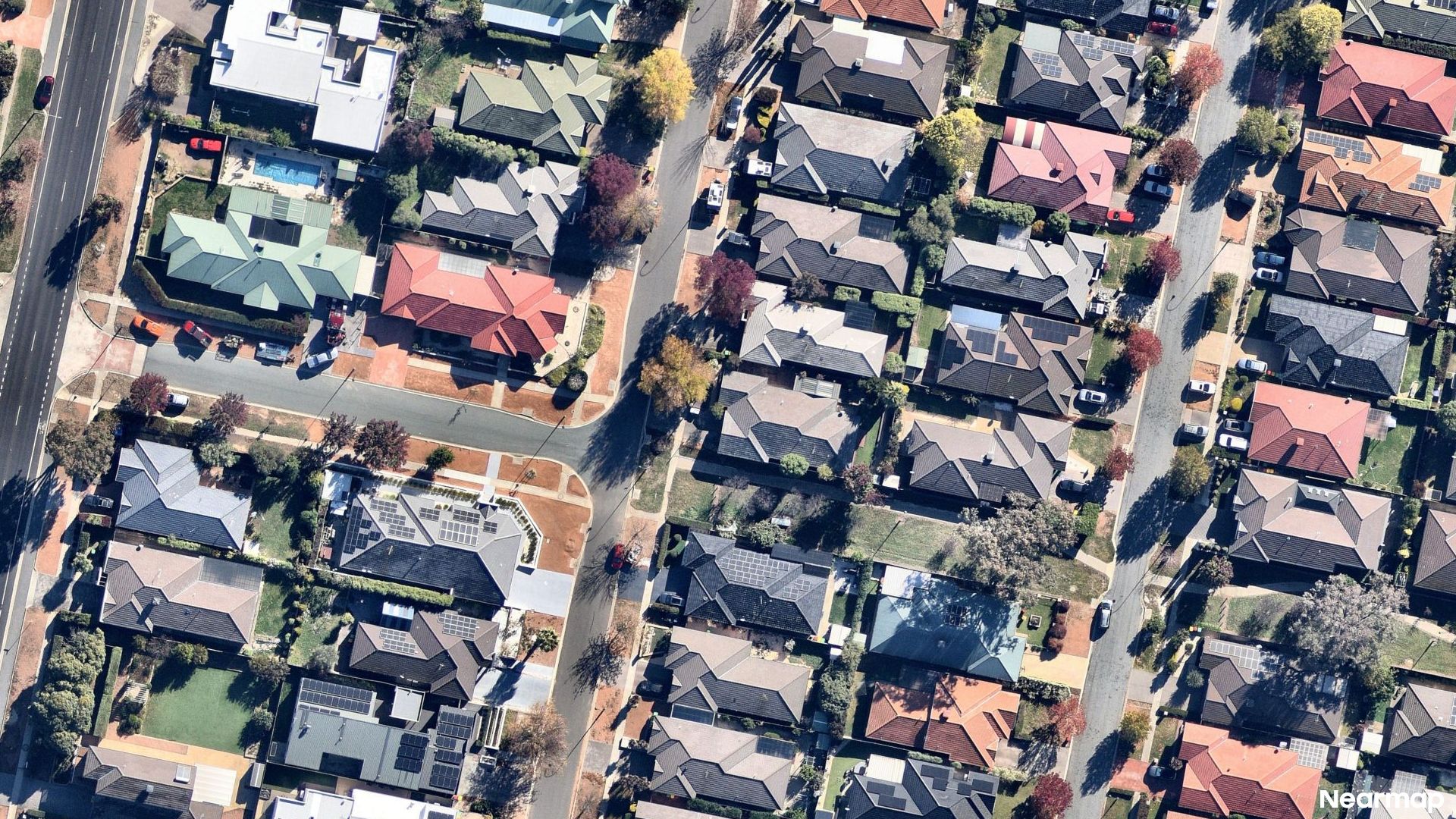 Vertical aerial view