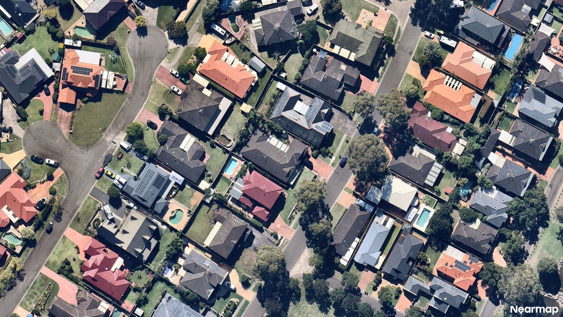 Vertical aerial view
