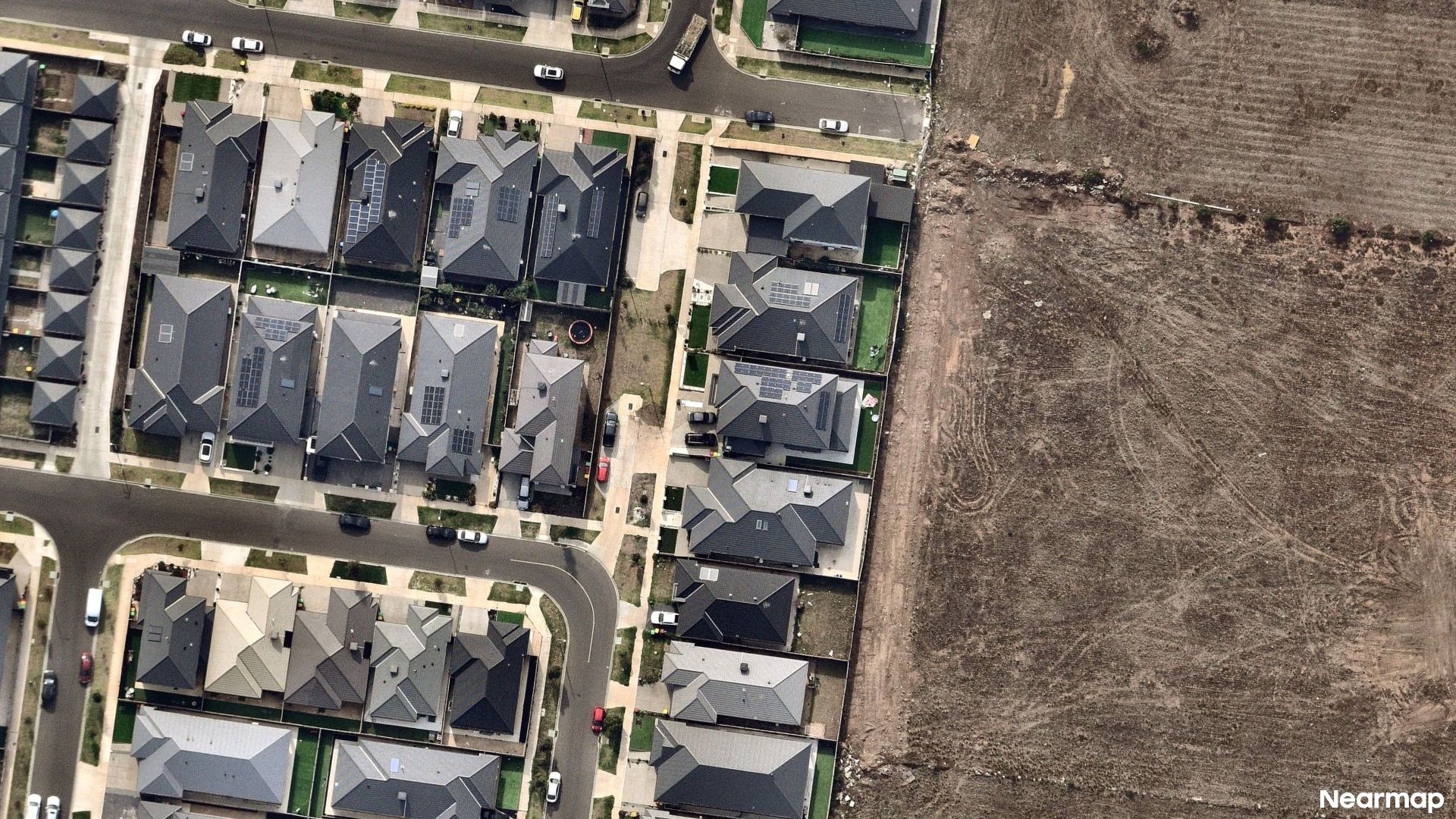 Vertical aerial view