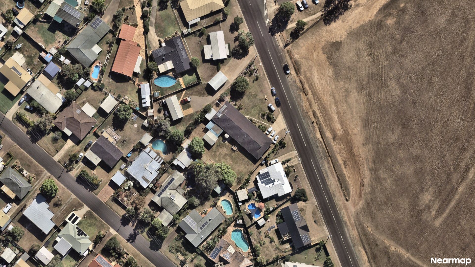 Vertical aerial view
