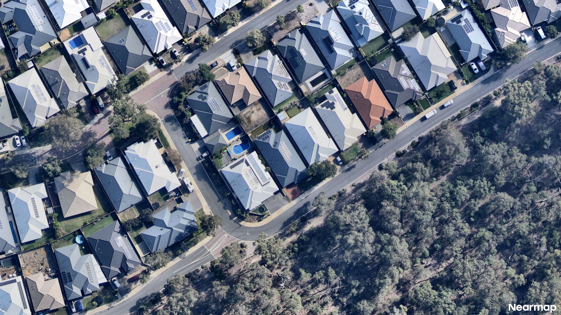 Vertical aerial view