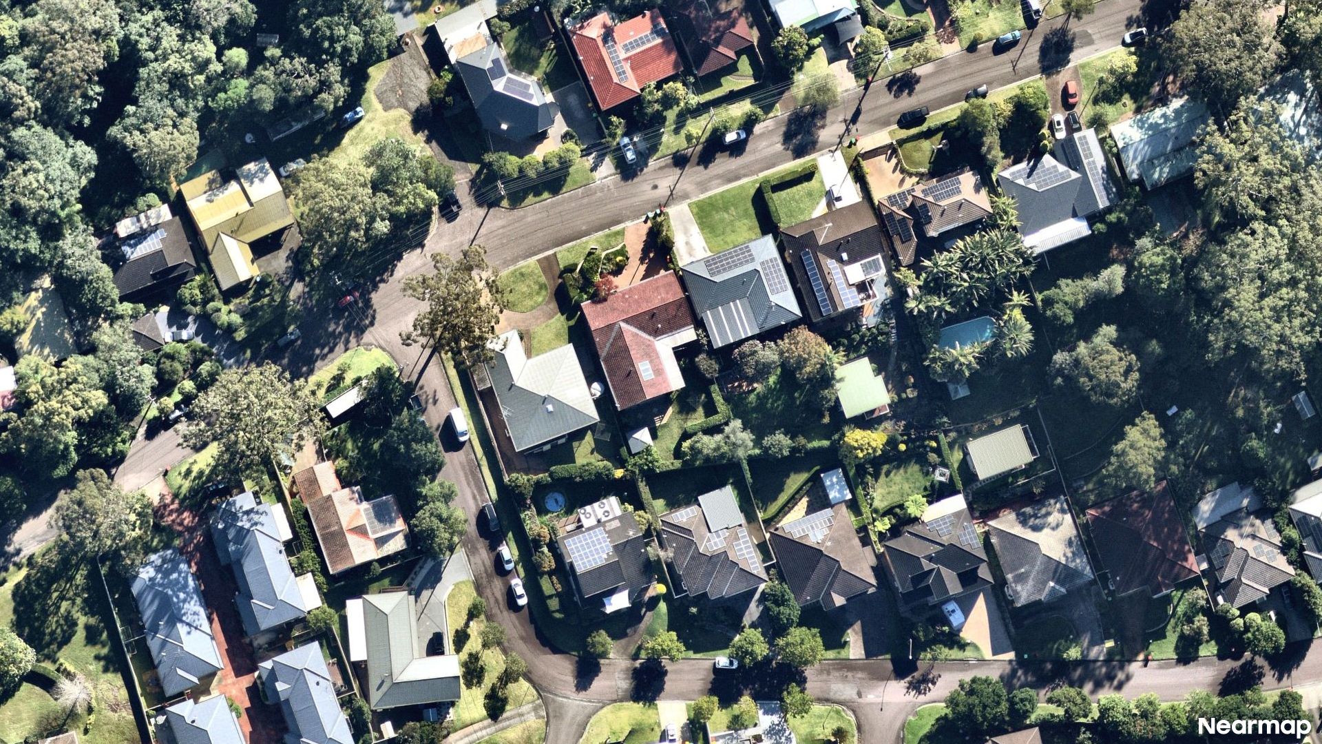 Vertical aerial view