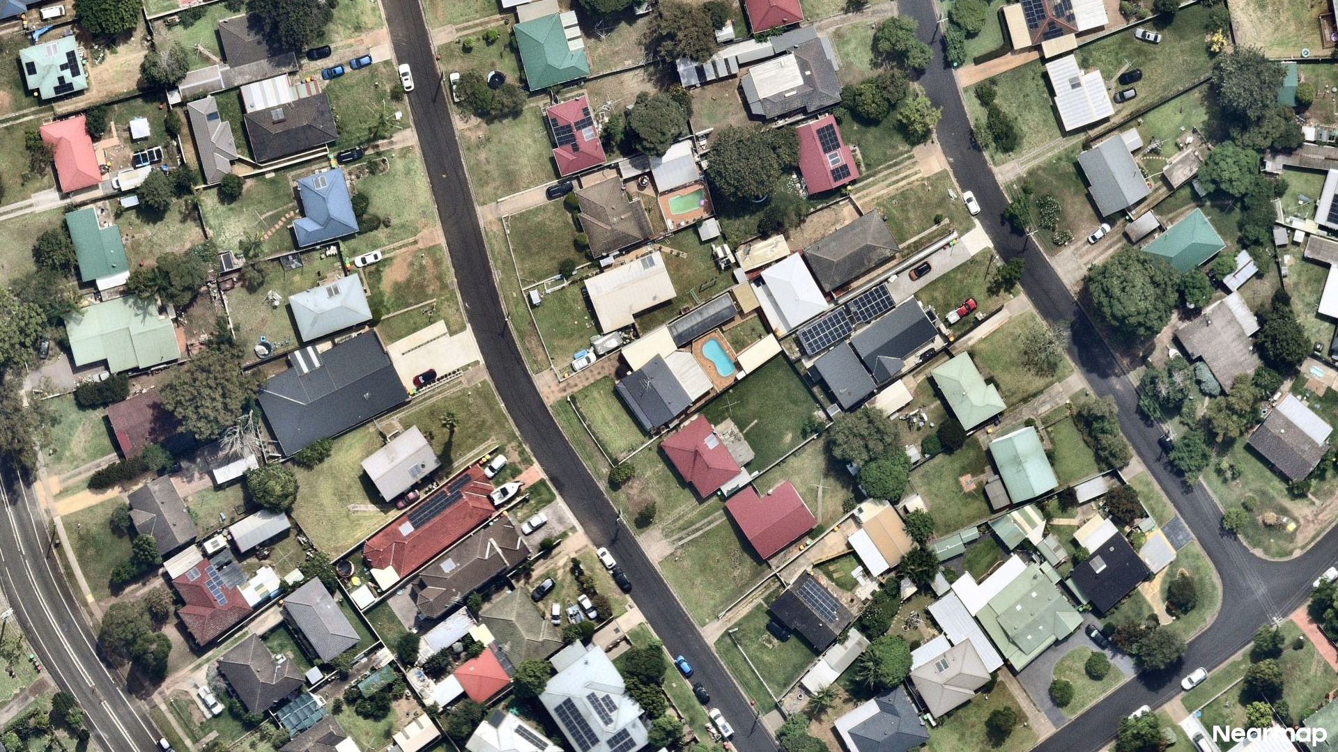 Vertical aerial view