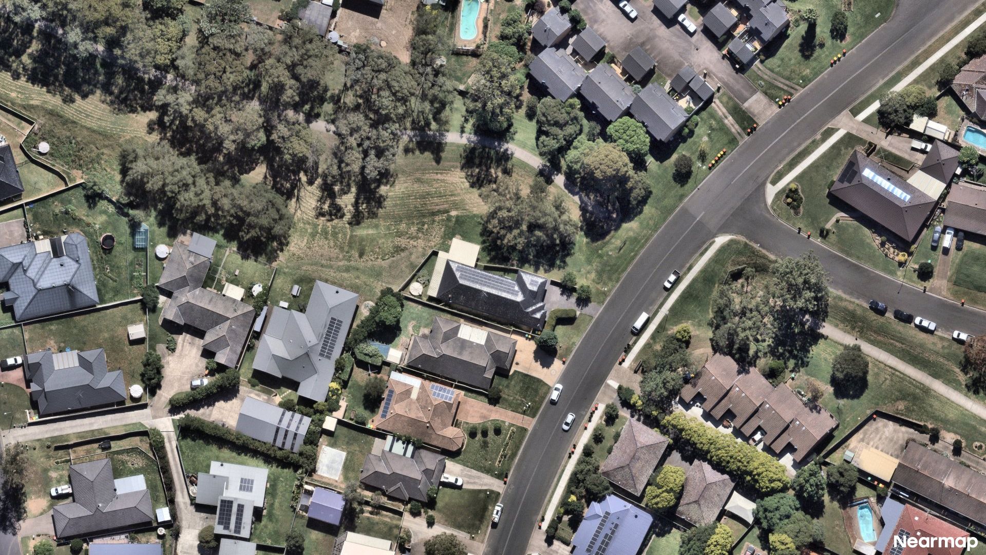 Vertical aerial view
