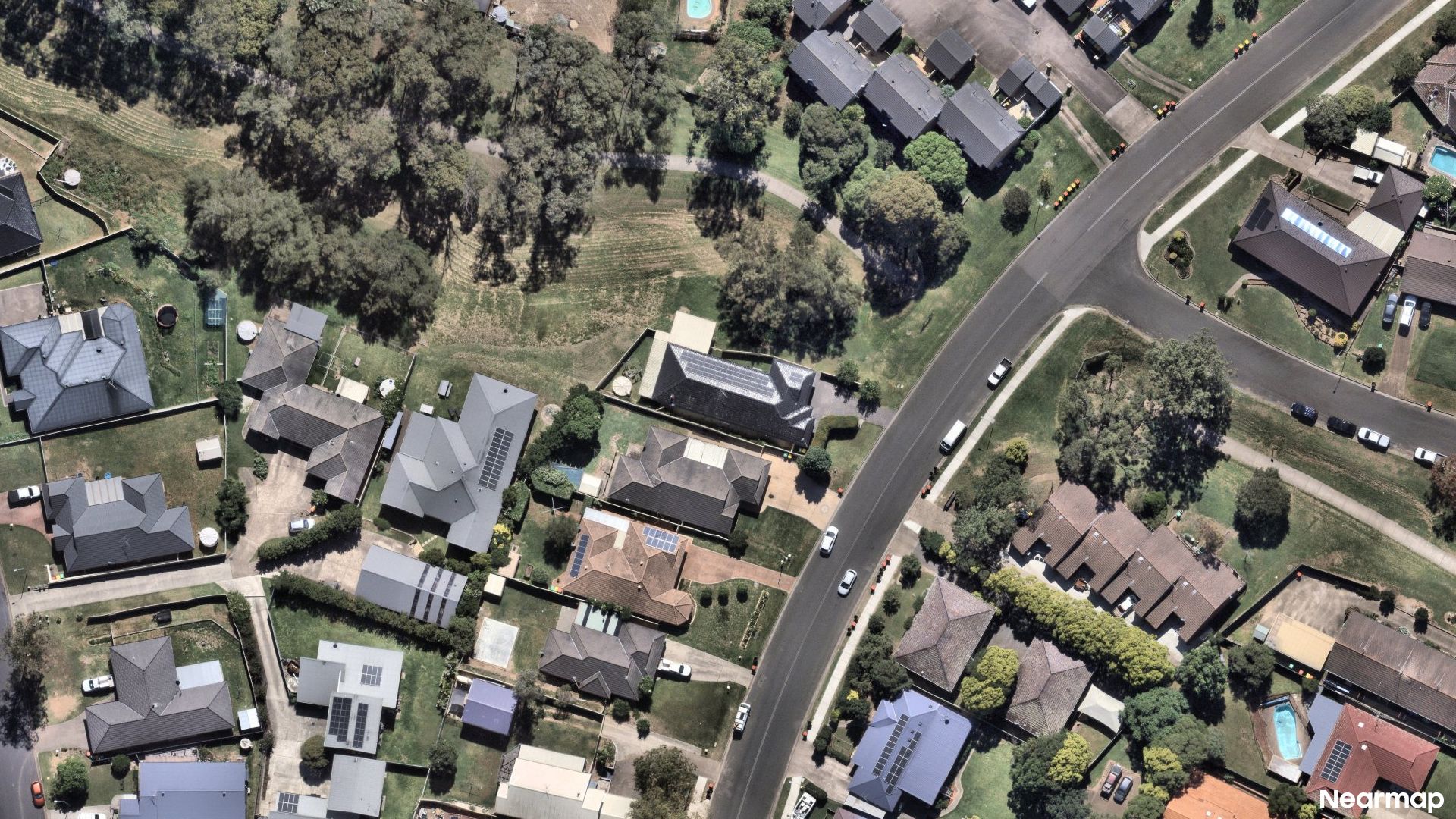 Vertical aerial view