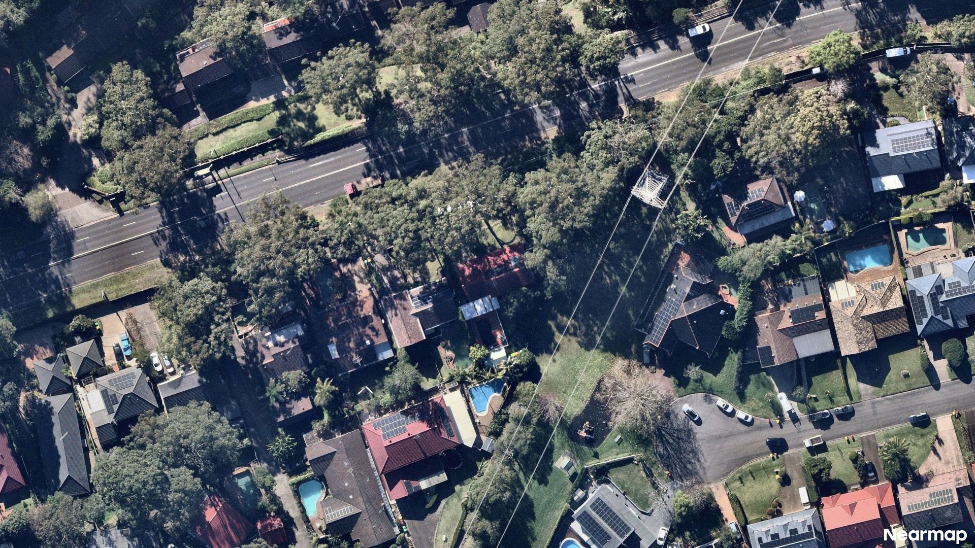 Vertical aerial view