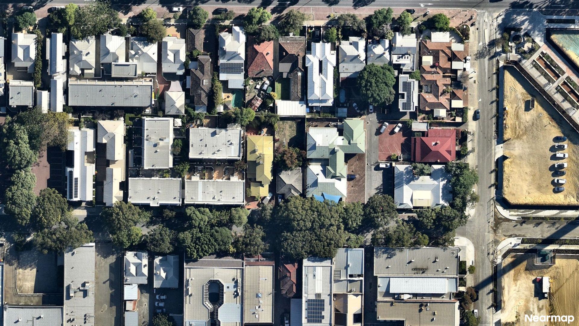 Vertical aerial view