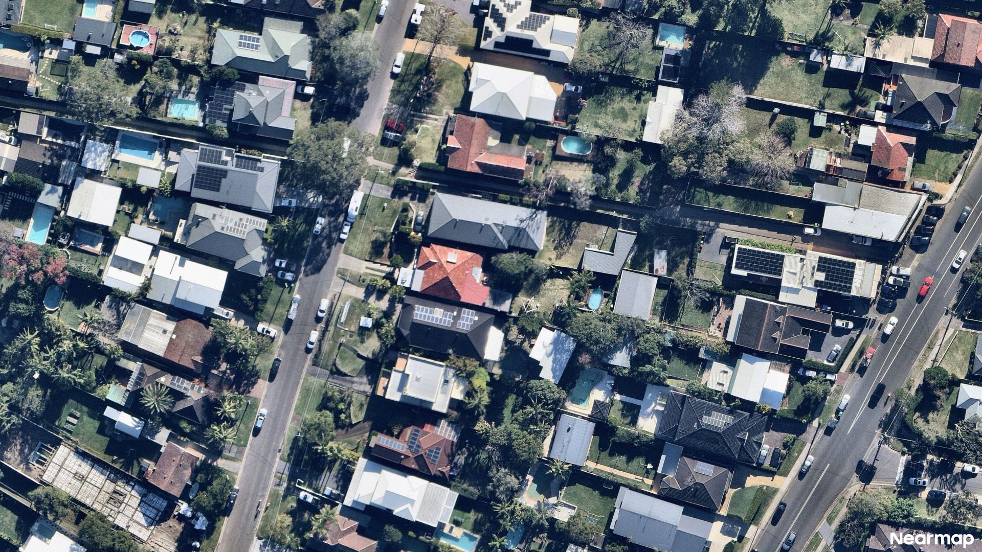 Vertical aerial view