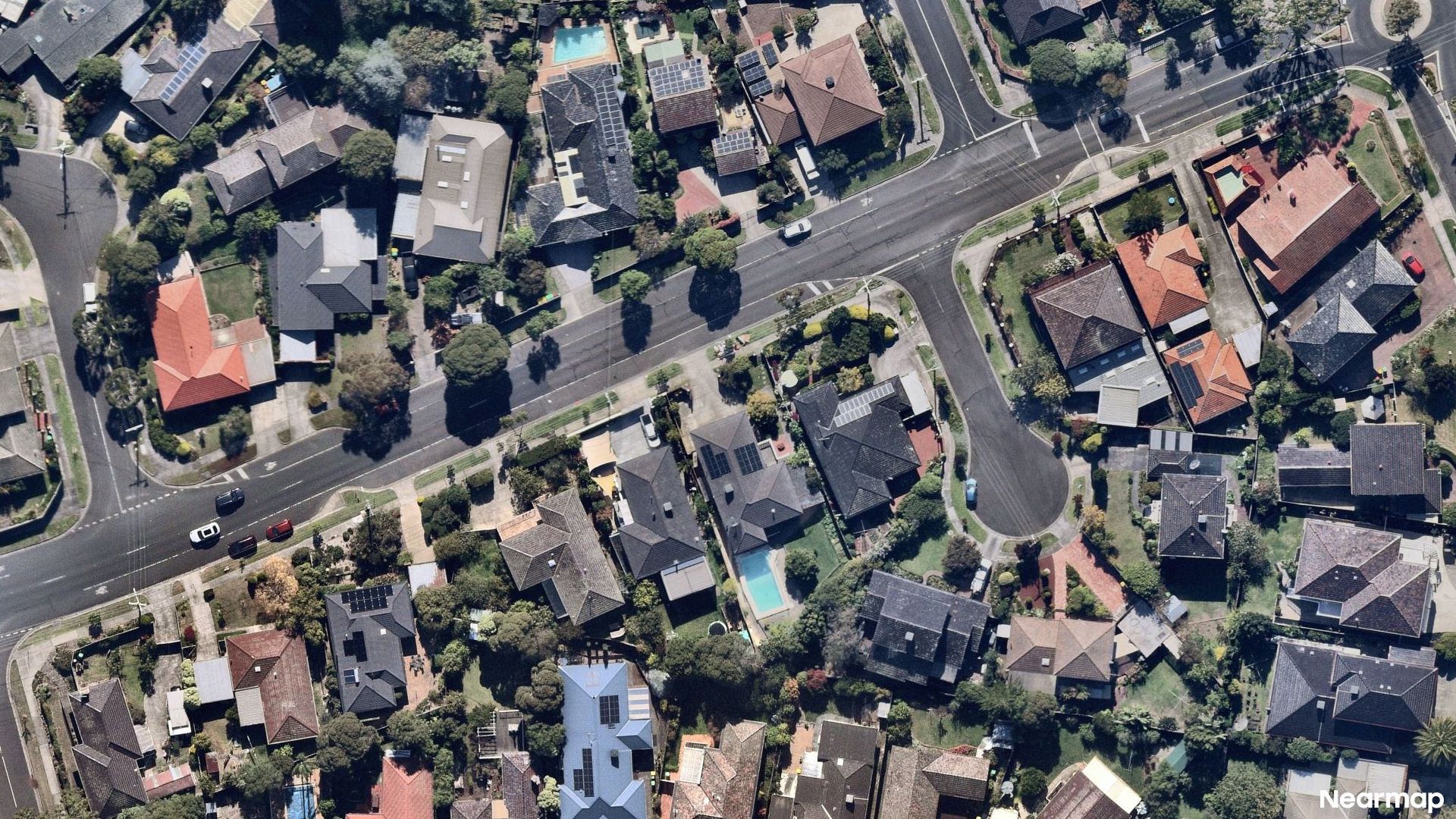 Vertical aerial view