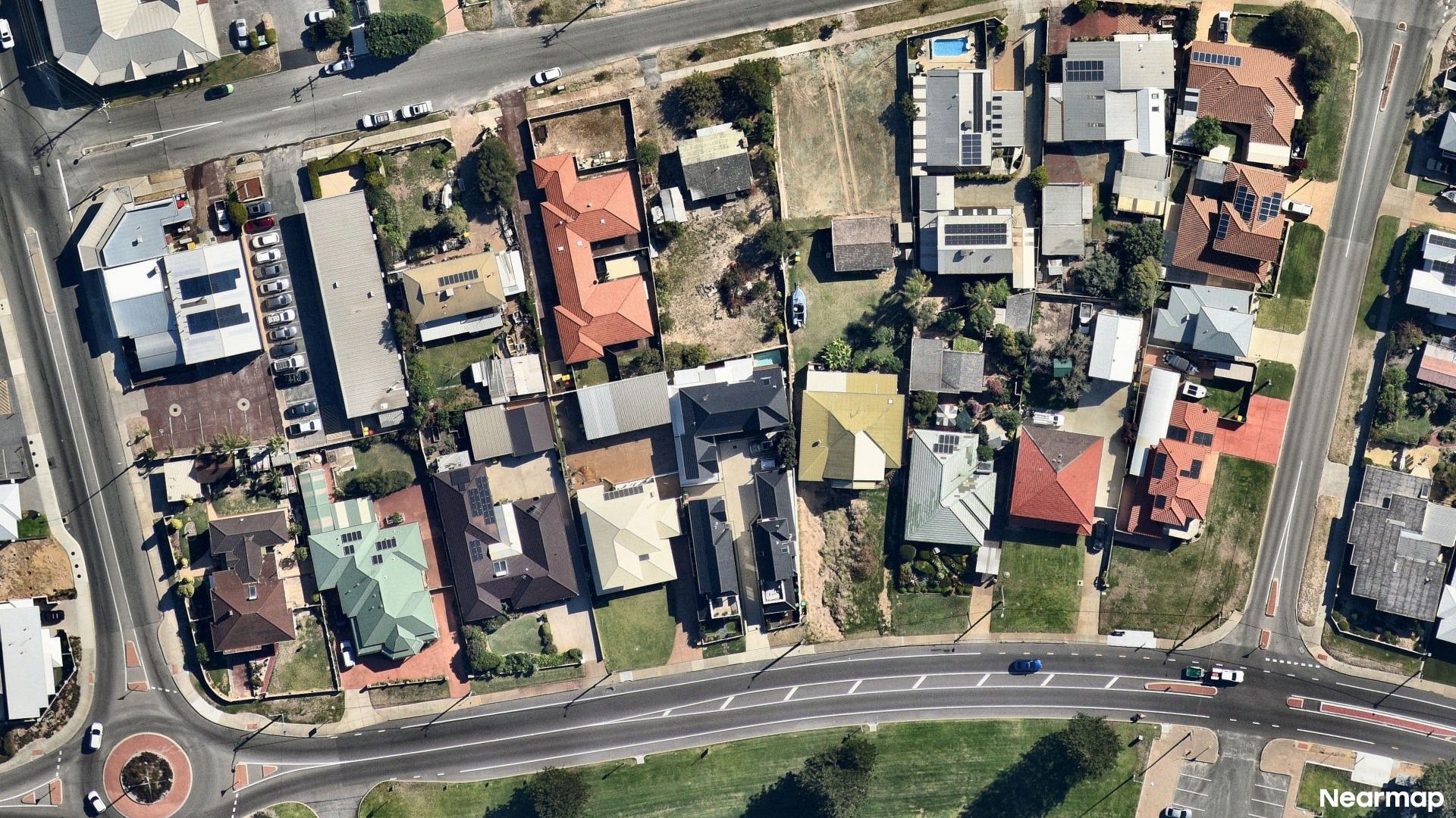 Vertical aerial view