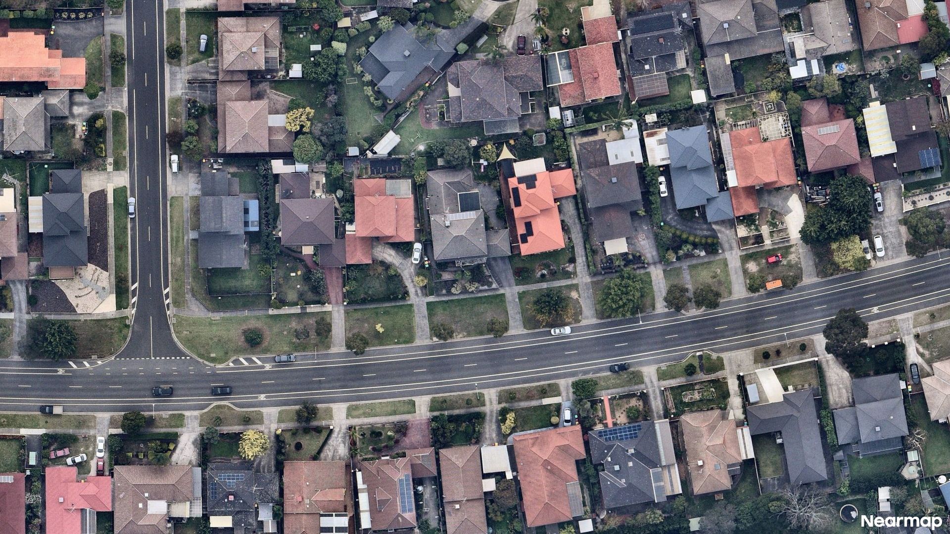 Vertical aerial view