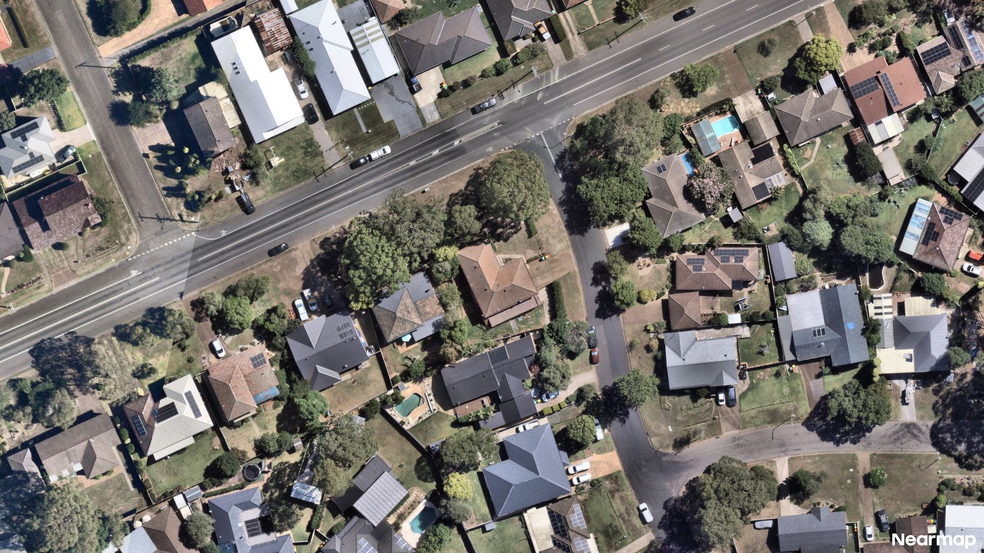Vertical aerial view
