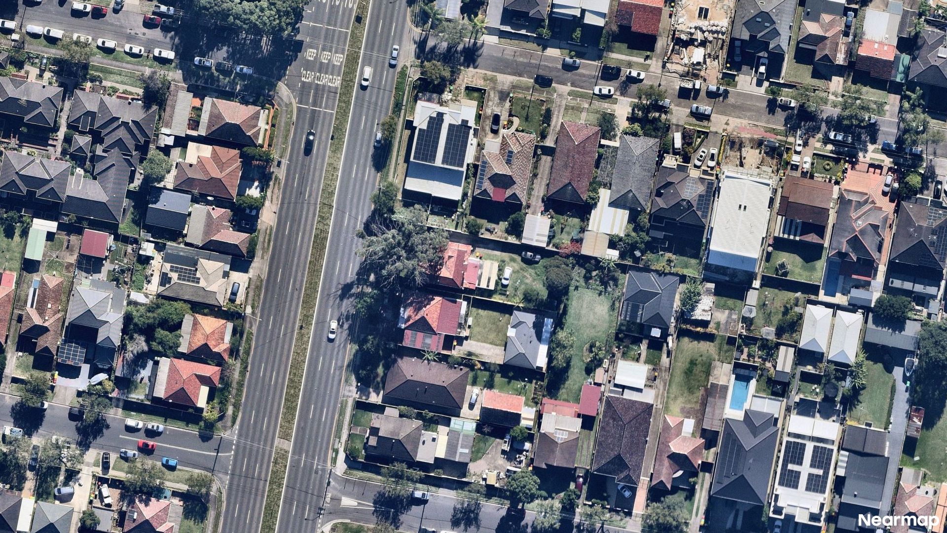 Vertical aerial view