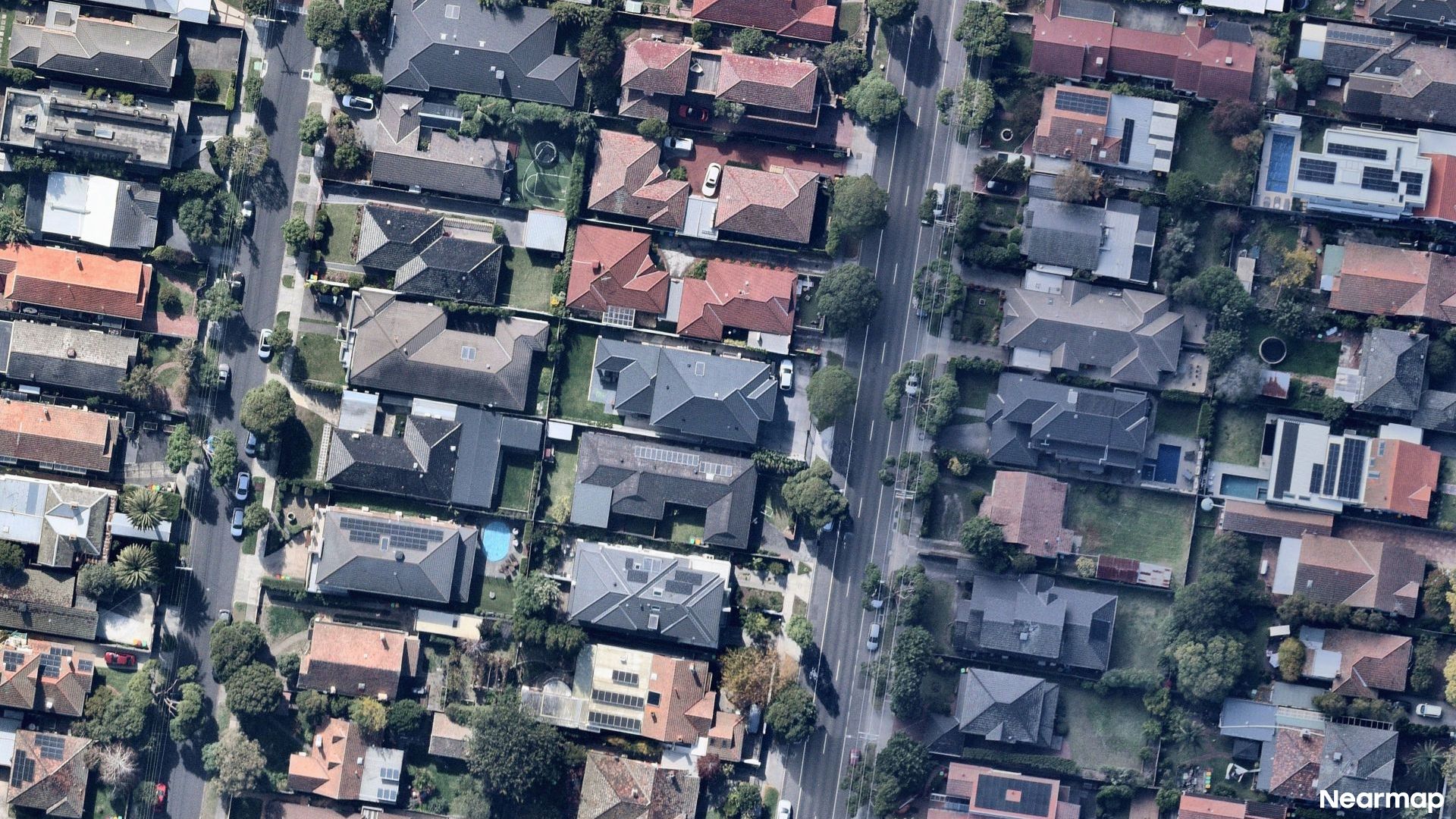 Vertical aerial view