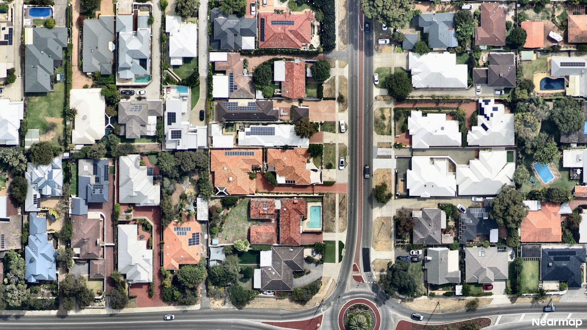 Vertical aerial view