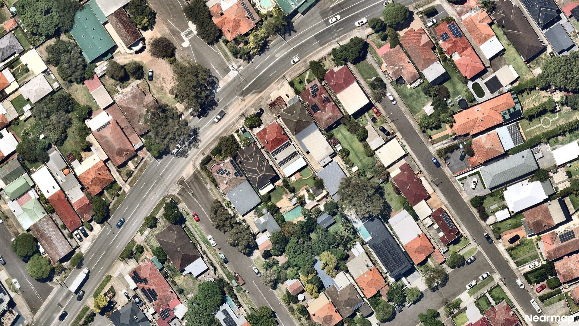 Vertical aerial view
