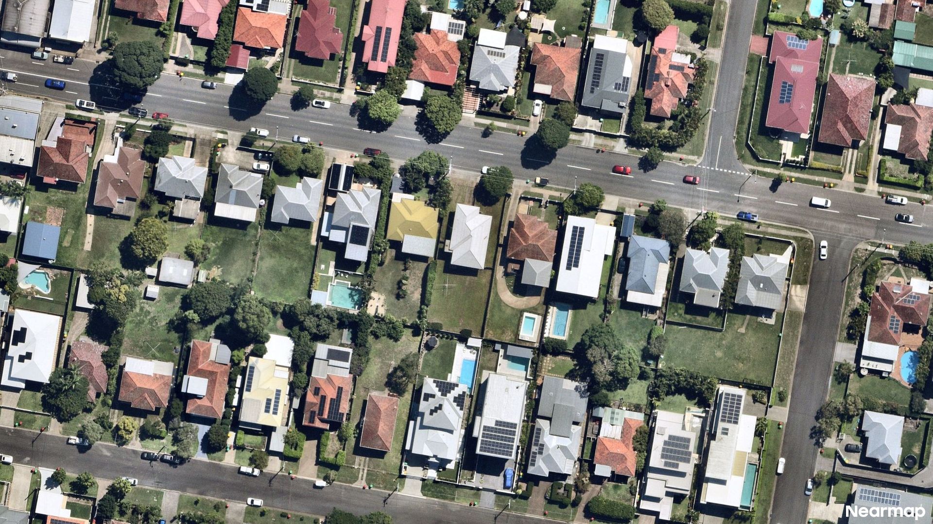 Vertical aerial view