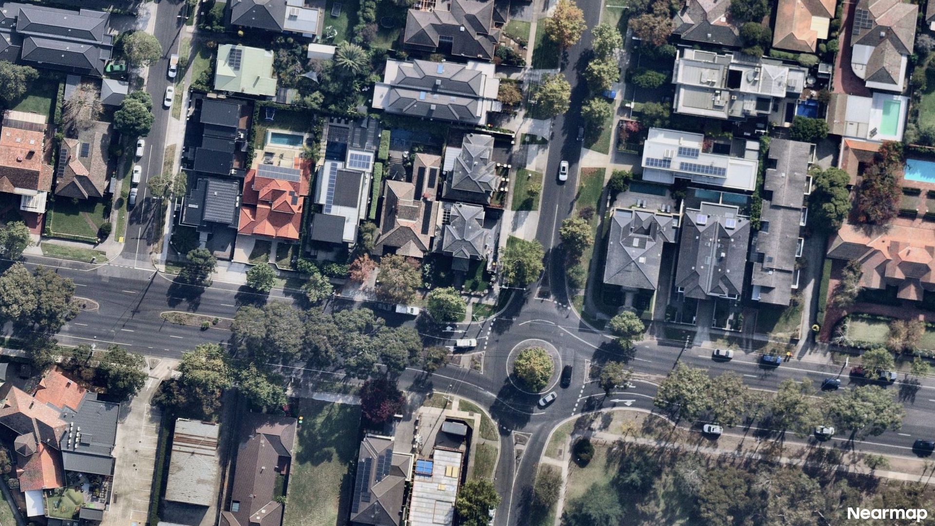 Vertical aerial view