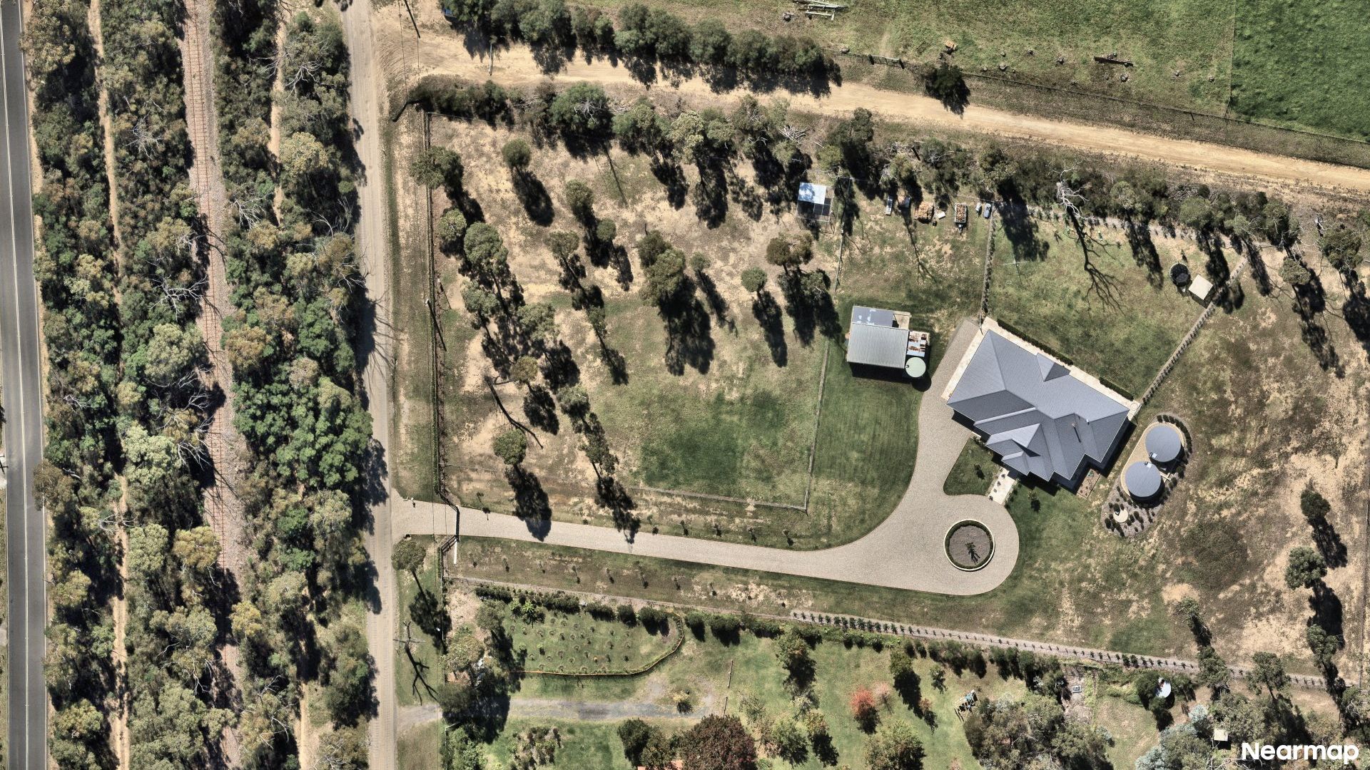 Vertical aerial view