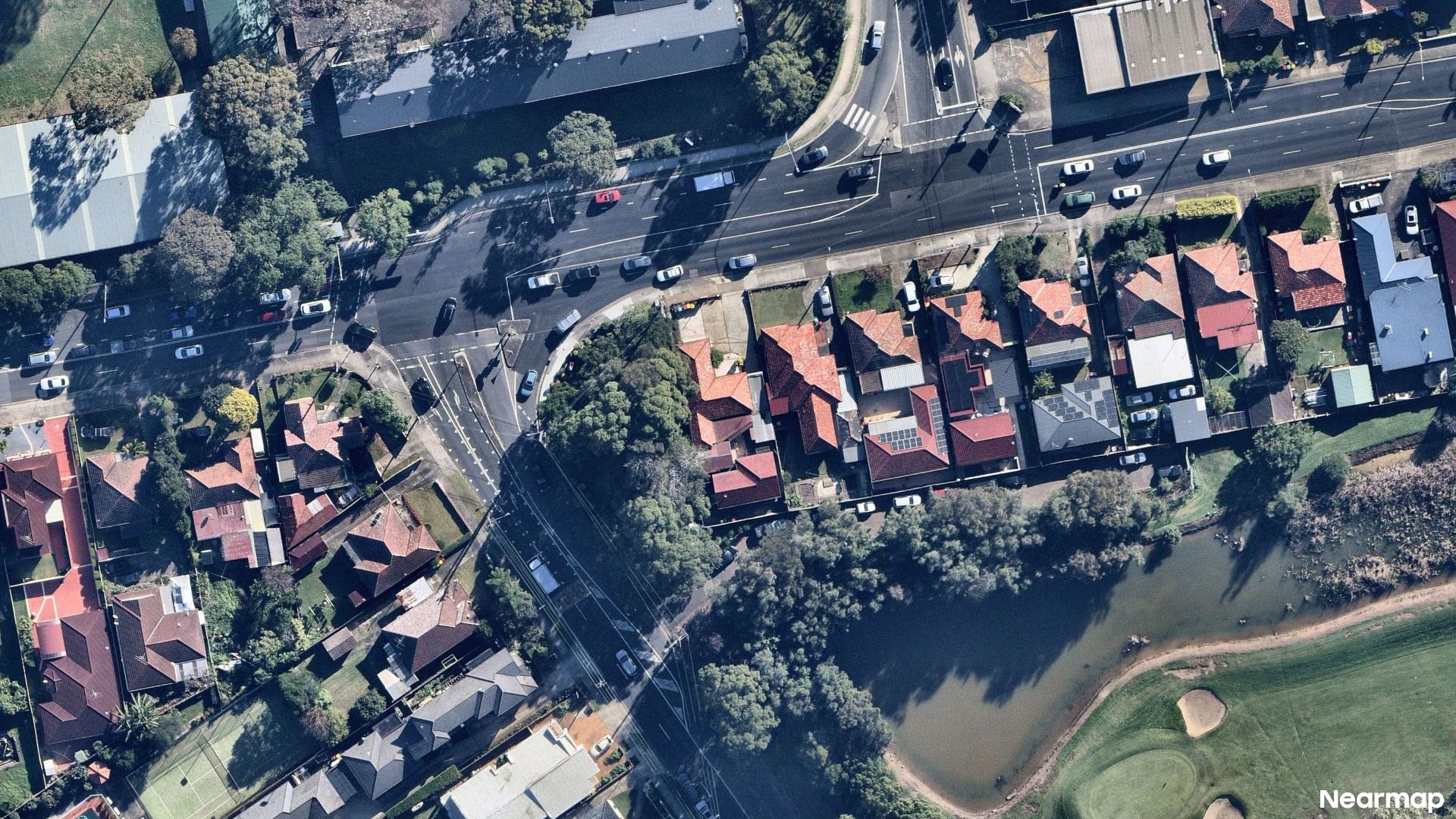Vertical aerial view
