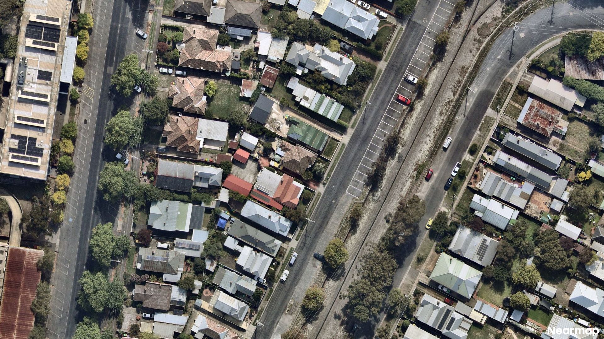 Vertical aerial view