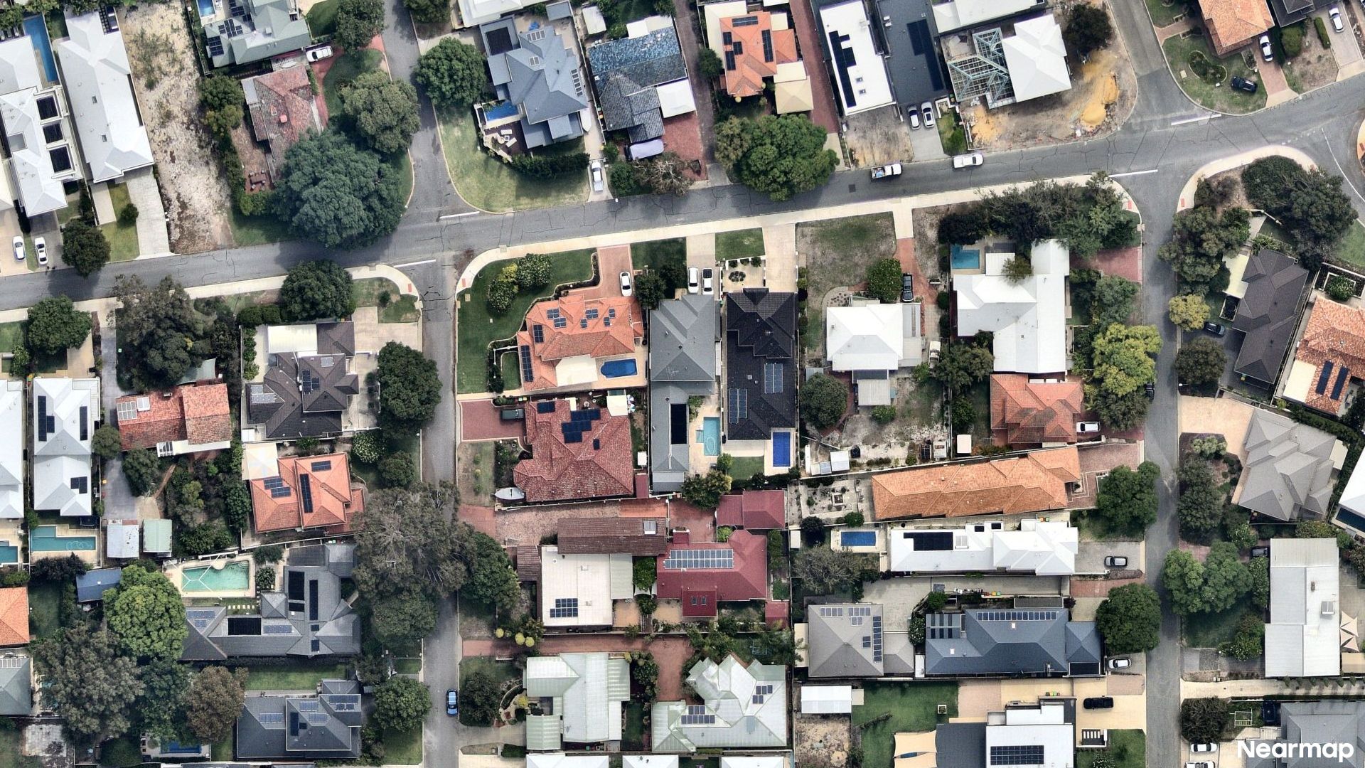 Vertical aerial view