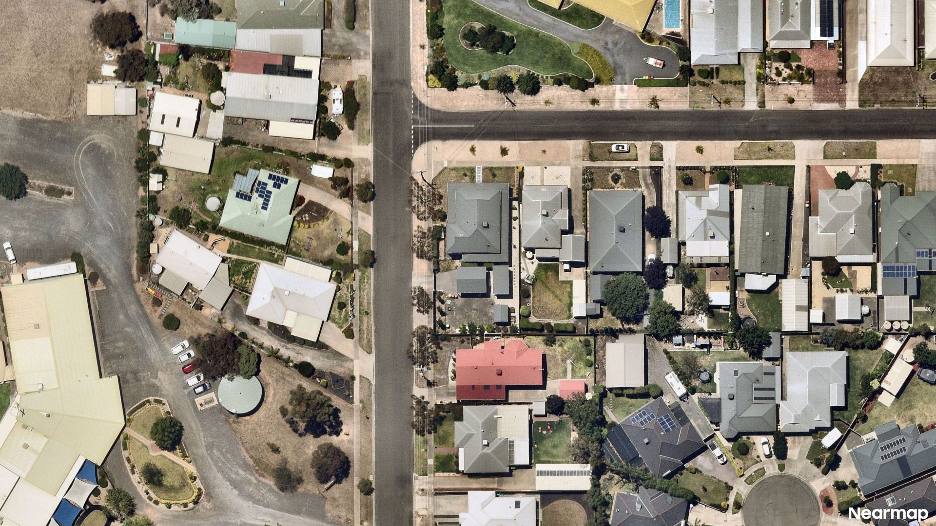Vertical aerial view