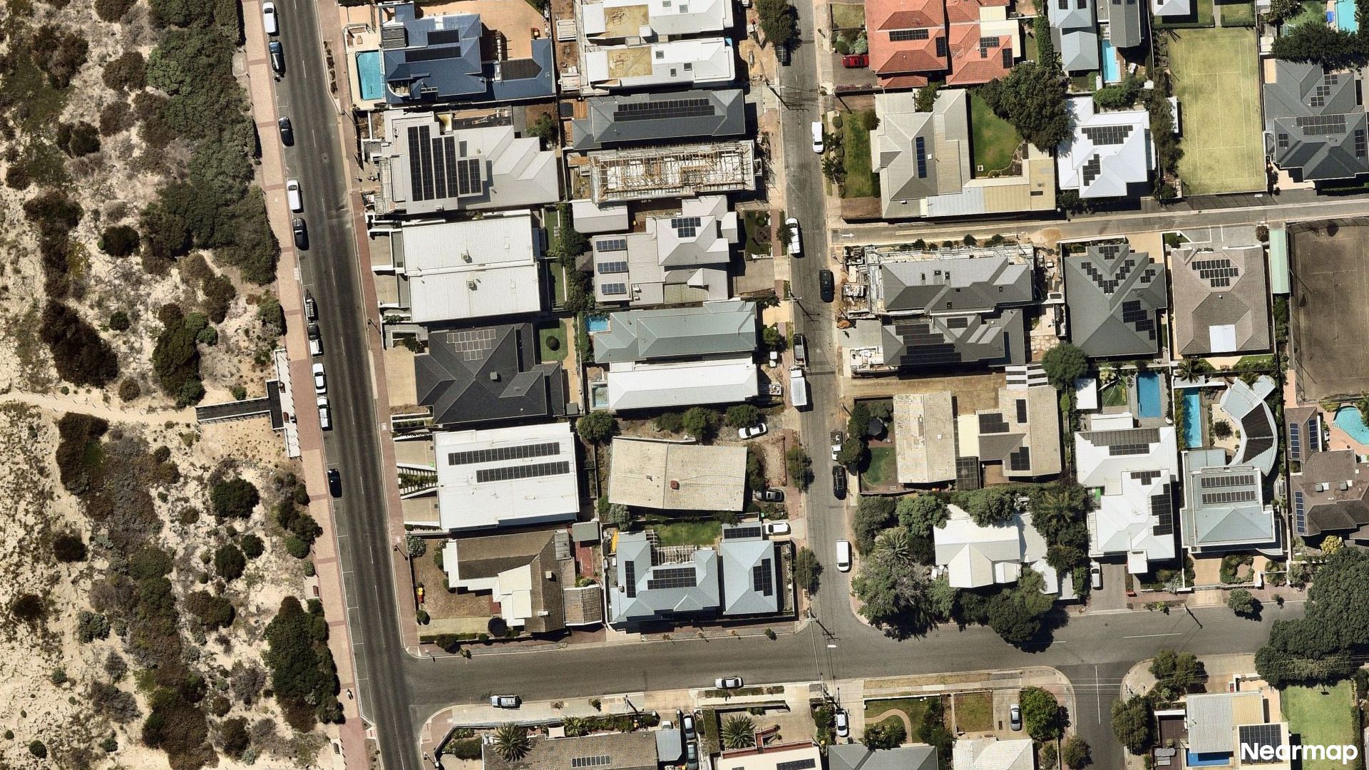 Vertical aerial view