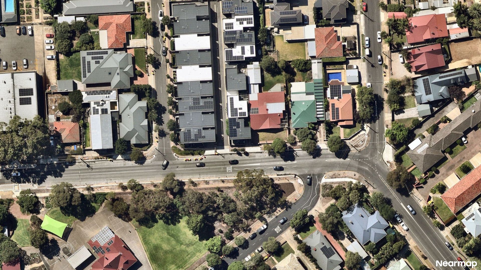 Vertical aerial view