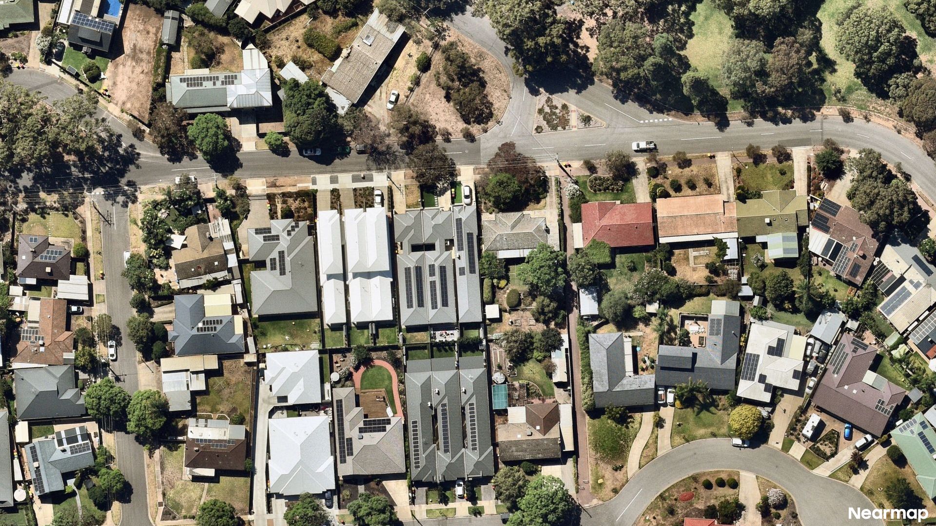 Vertical aerial view