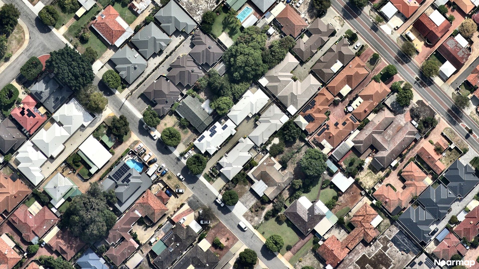 Vertical aerial view