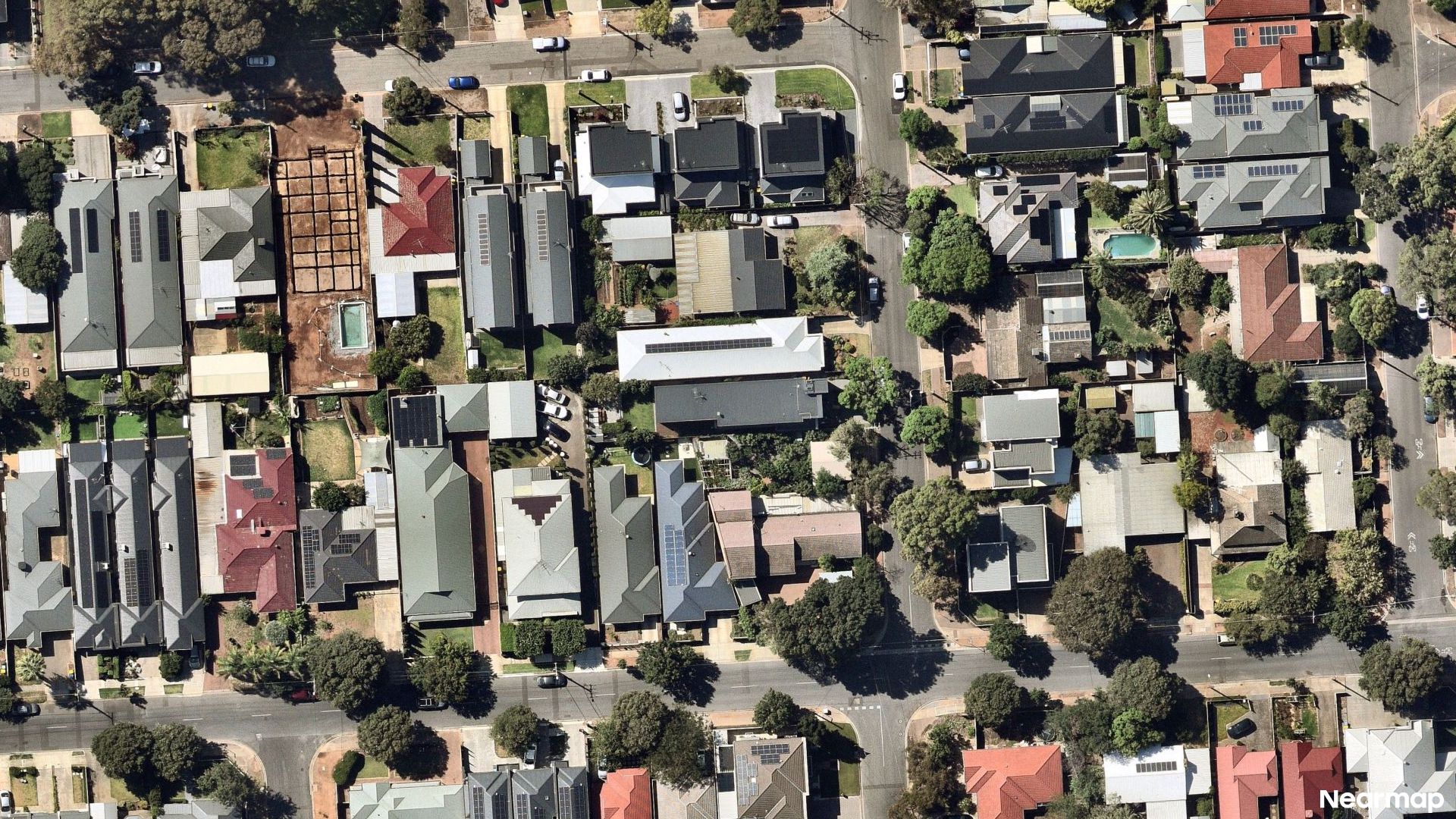 Vertical aerial view