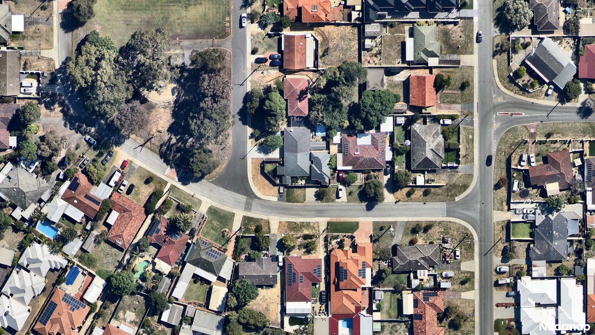 Vertical aerial view