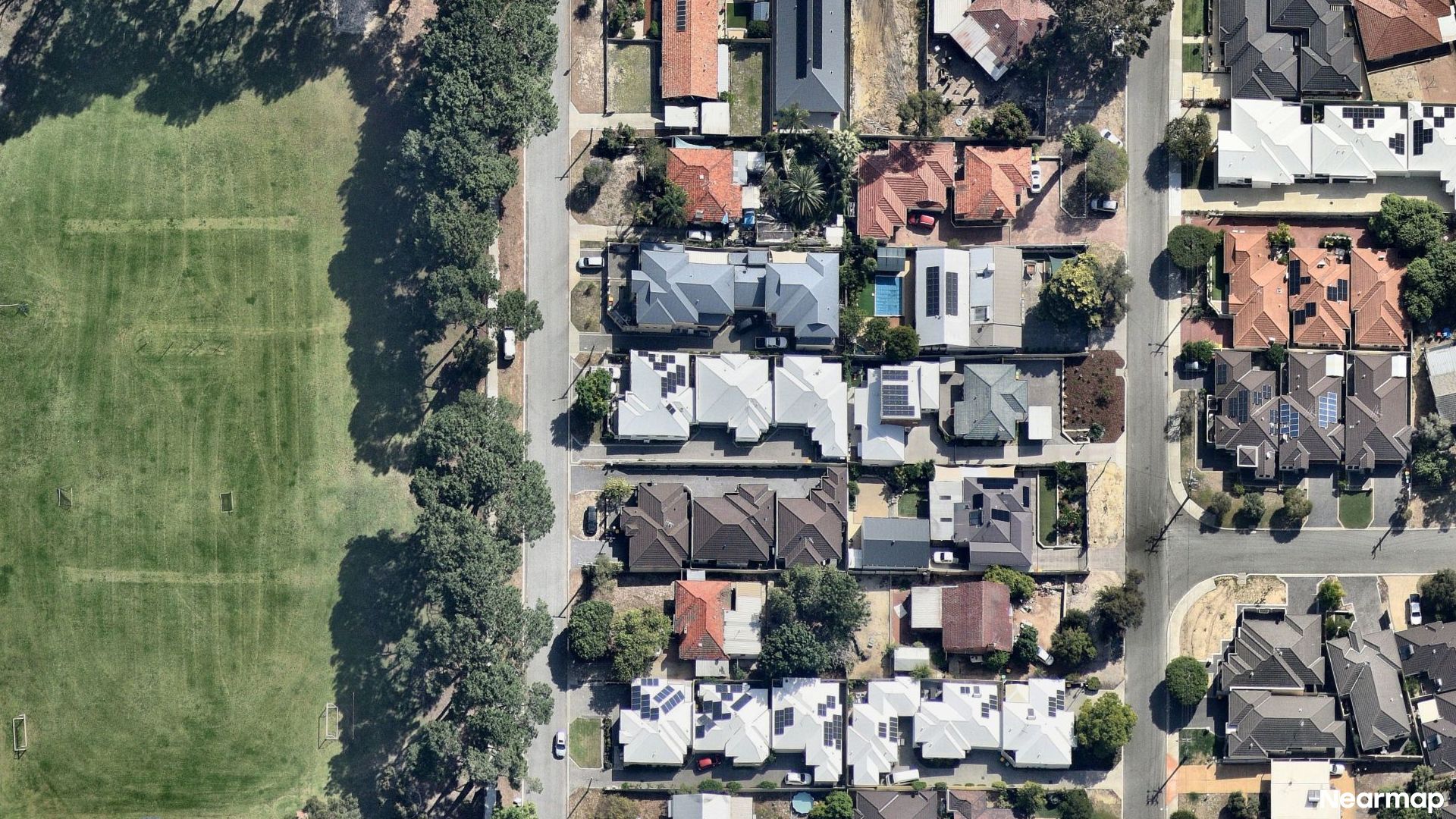 Vertical aerial view