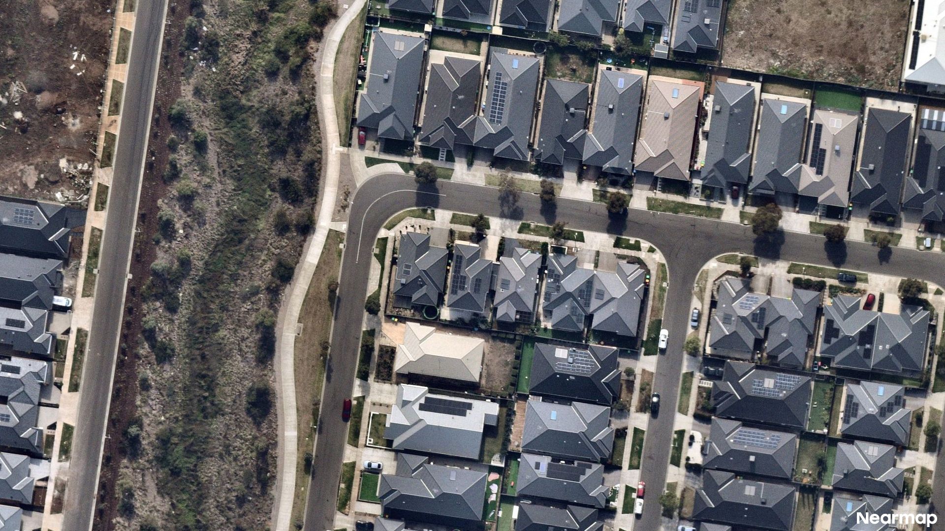 Vertical aerial view