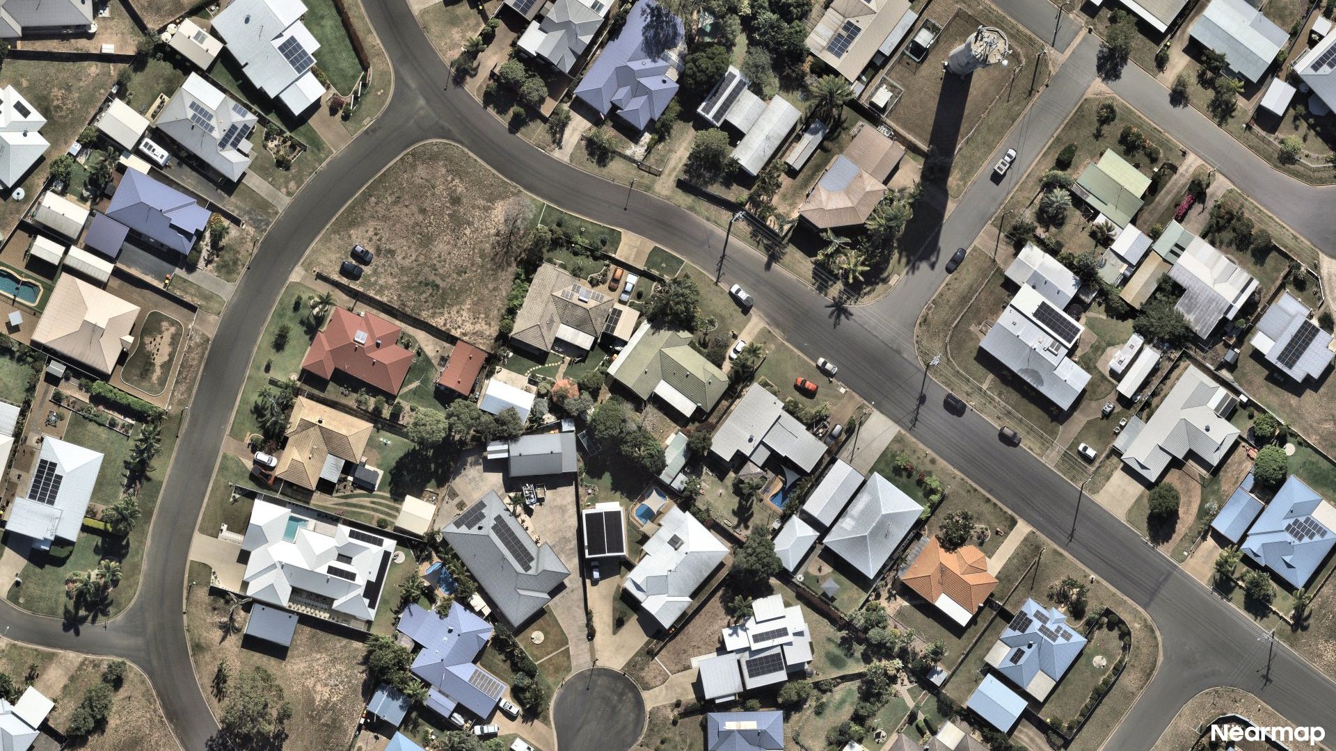 Vertical aerial view