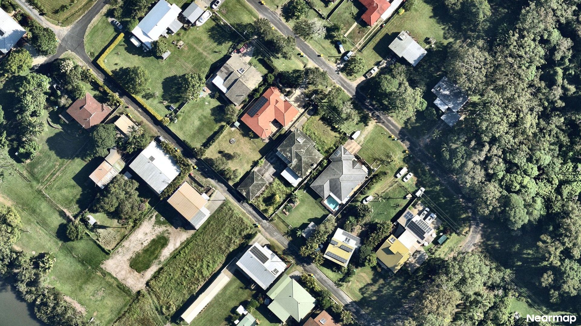 Vertical aerial view