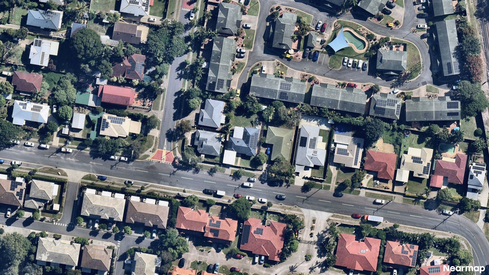 Vertical aerial view