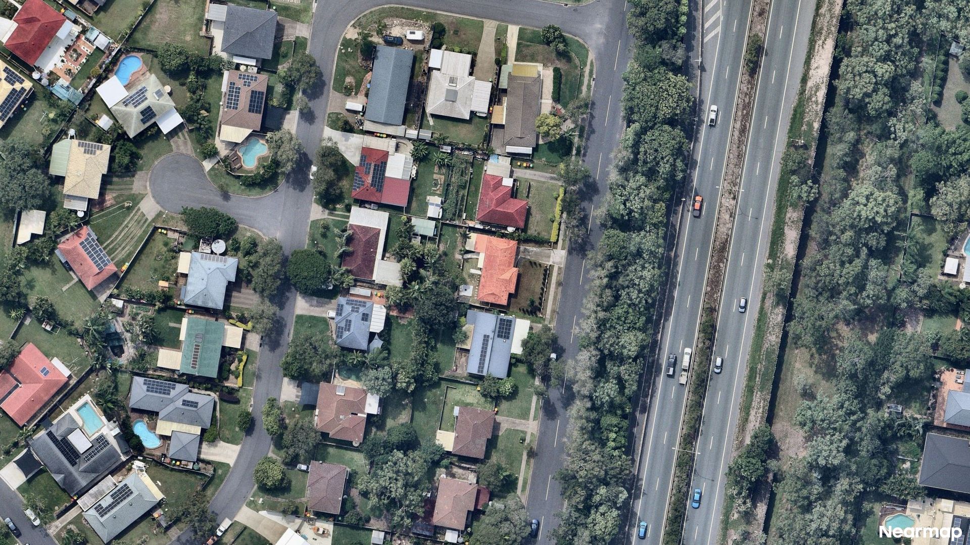 Vertical aerial view