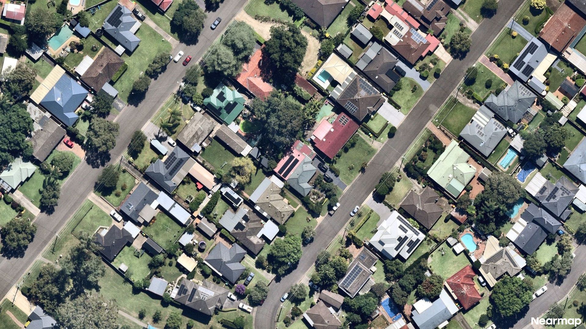 Vertical aerial view