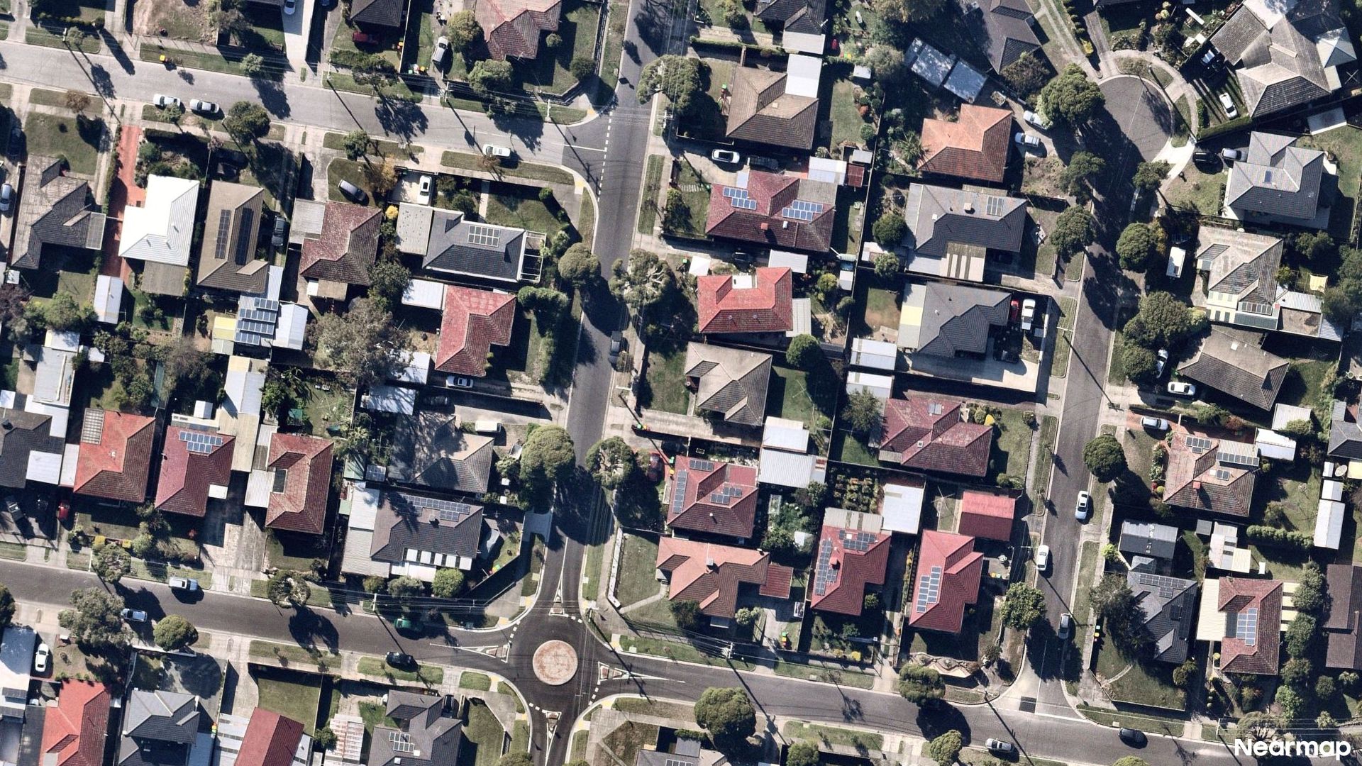 Vertical aerial view