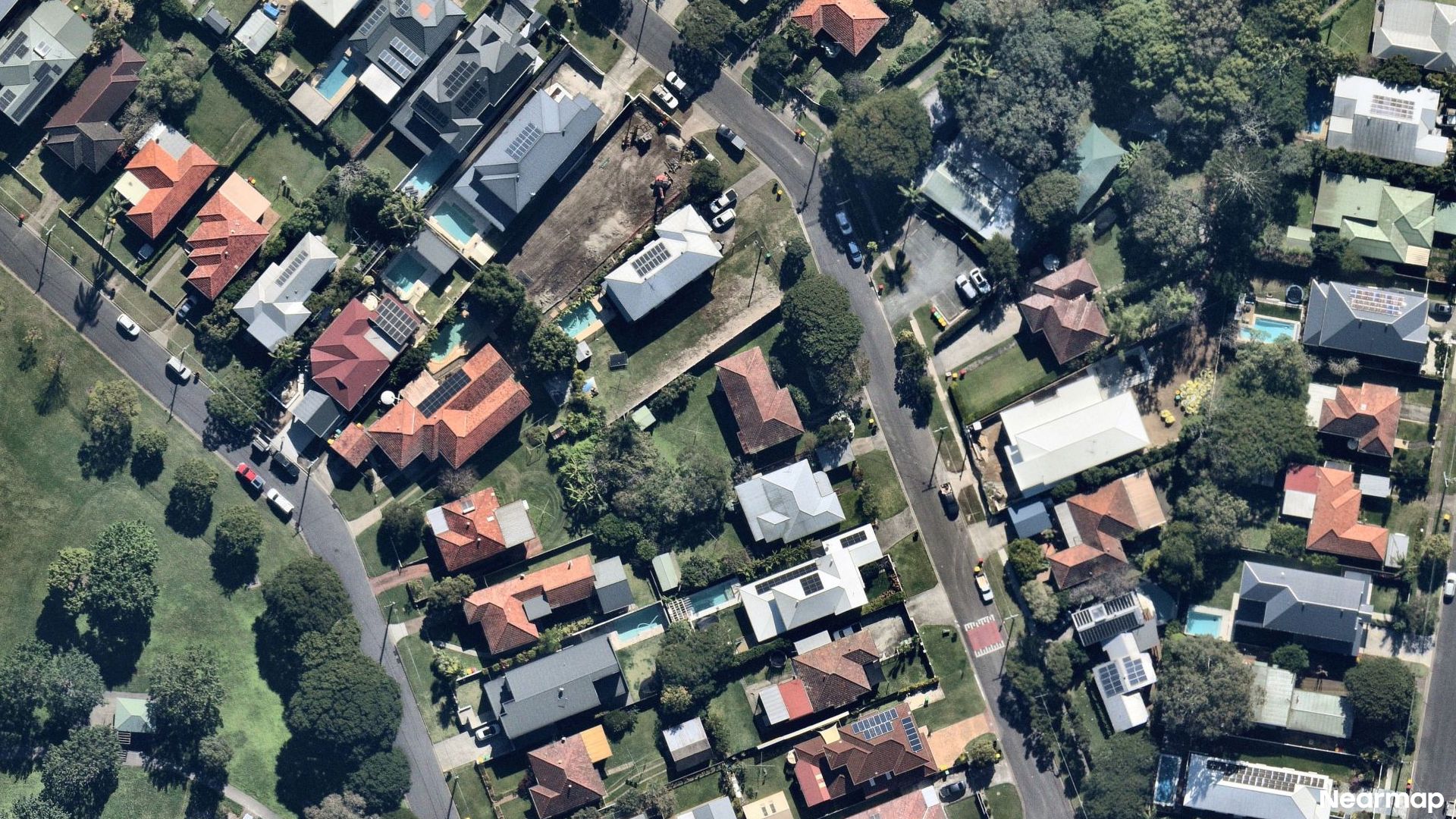 Vertical aerial view