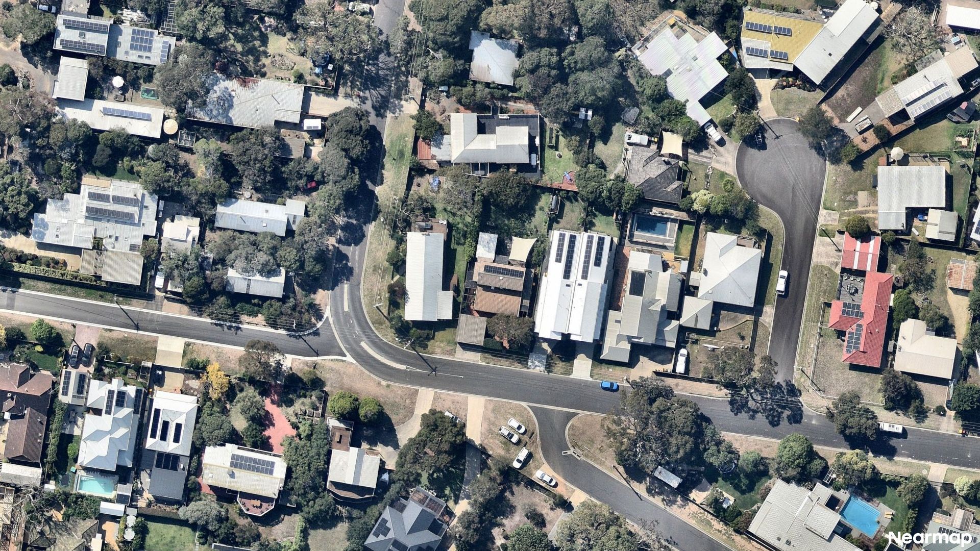 Vertical aerial view