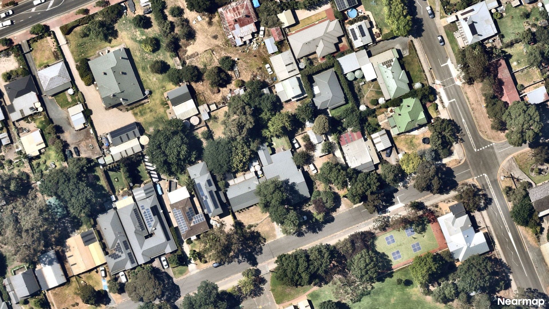 Vertical aerial view