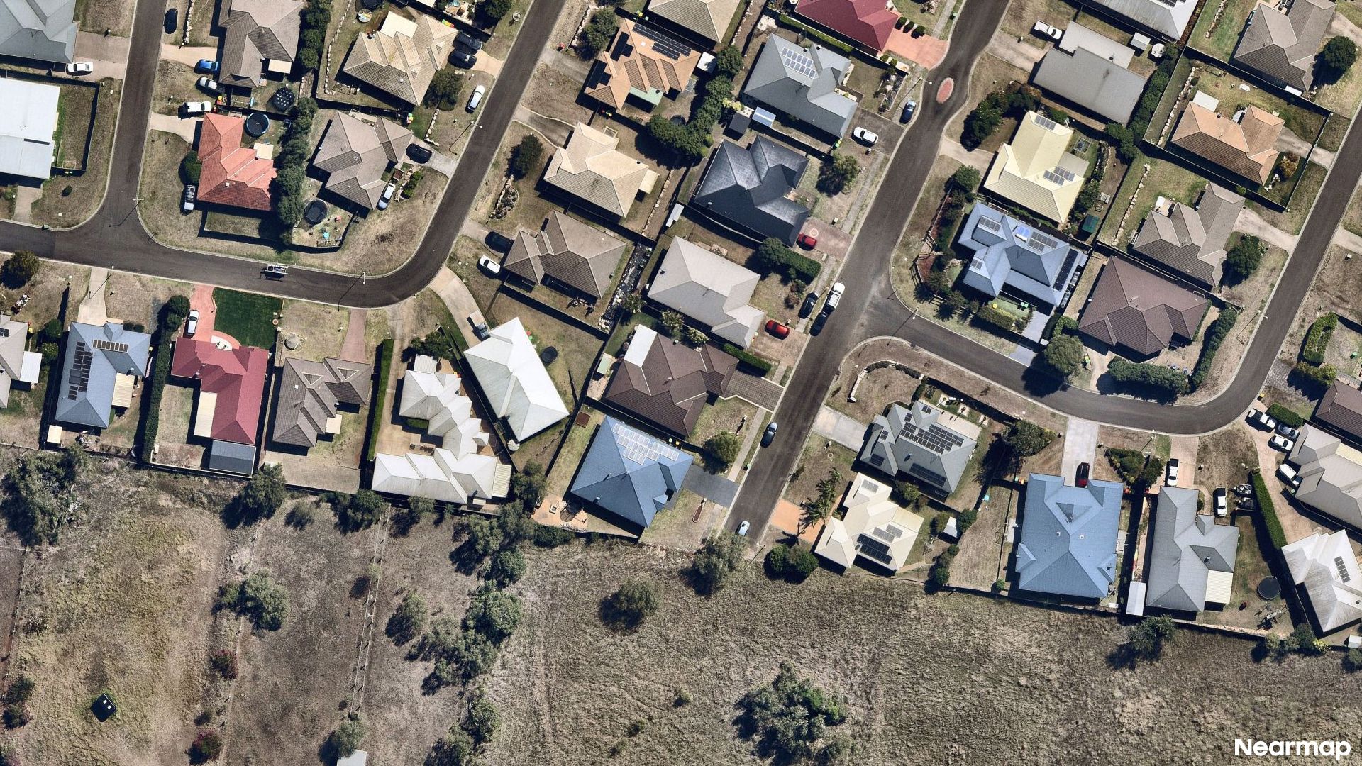 Vertical aerial view