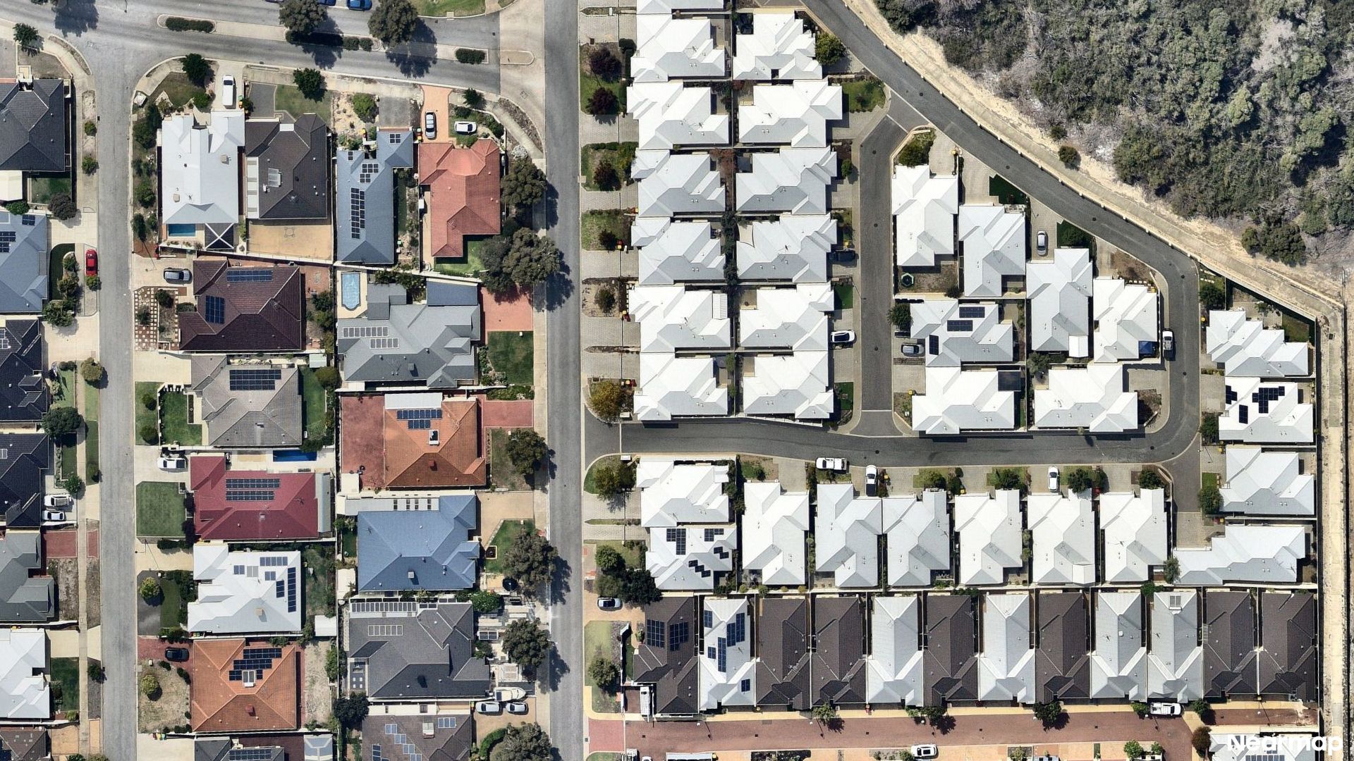 Vertical aerial view