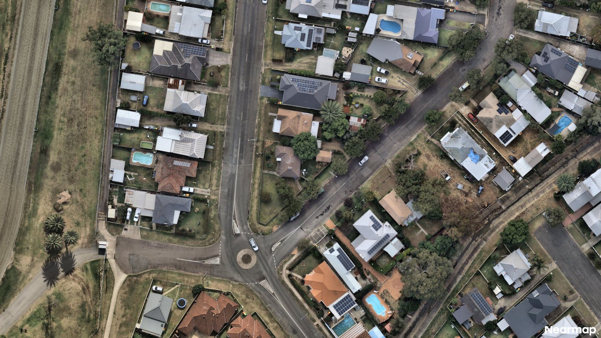 Vertical aerial view