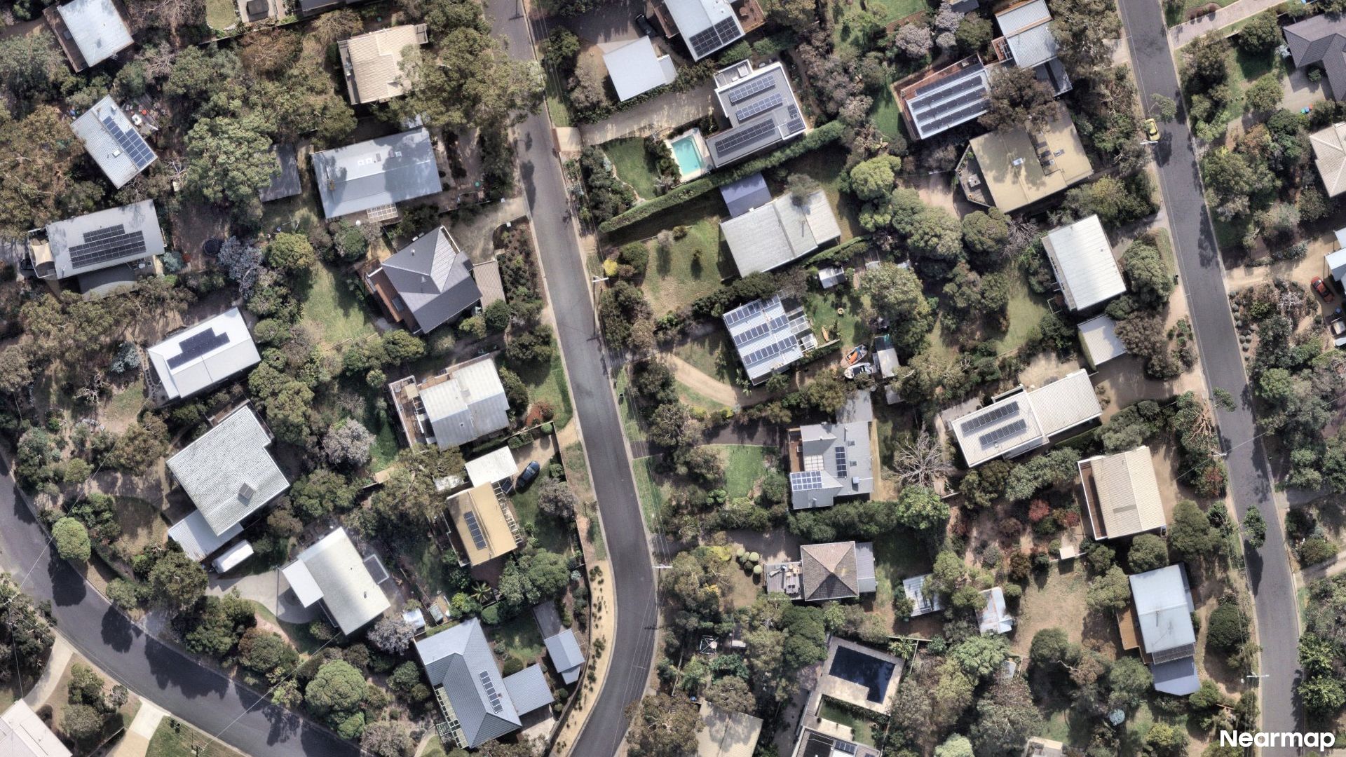Vertical aerial view