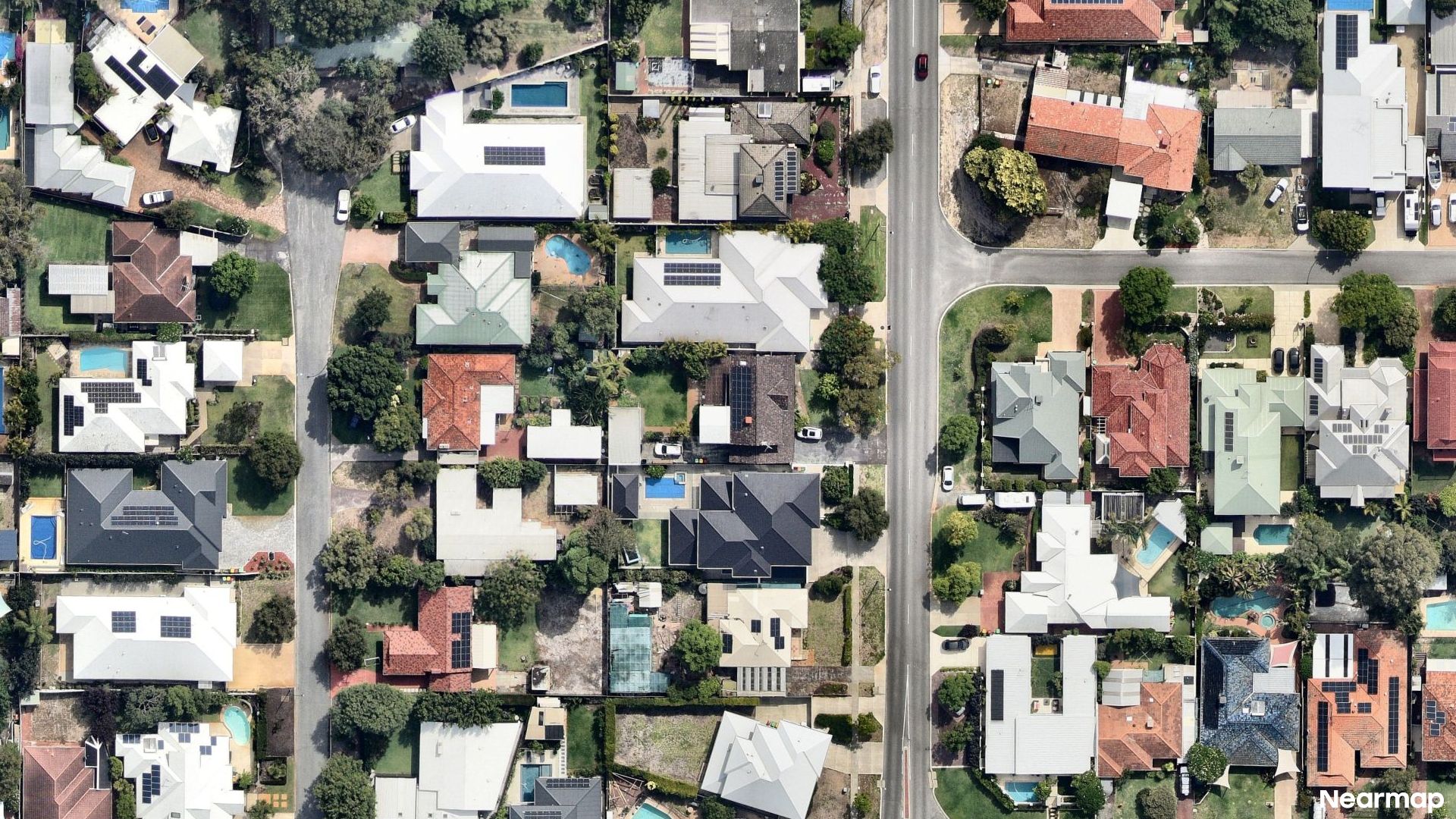 Vertical aerial view